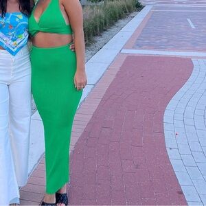 Two piece green set